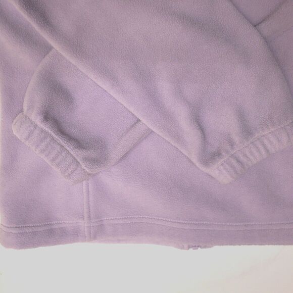 Columbia Fleece Full Zip Up Light Violet Purple Jacket Women Medium - Picture 11 of 13